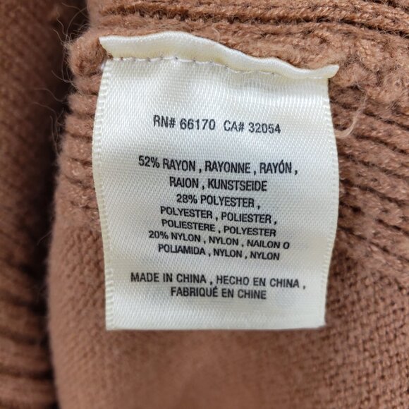 Moth Anthropologie Saskia Mock Neck Long Tunic Sweater XS Relaxed Fit  Brown - Picture 10 of 10